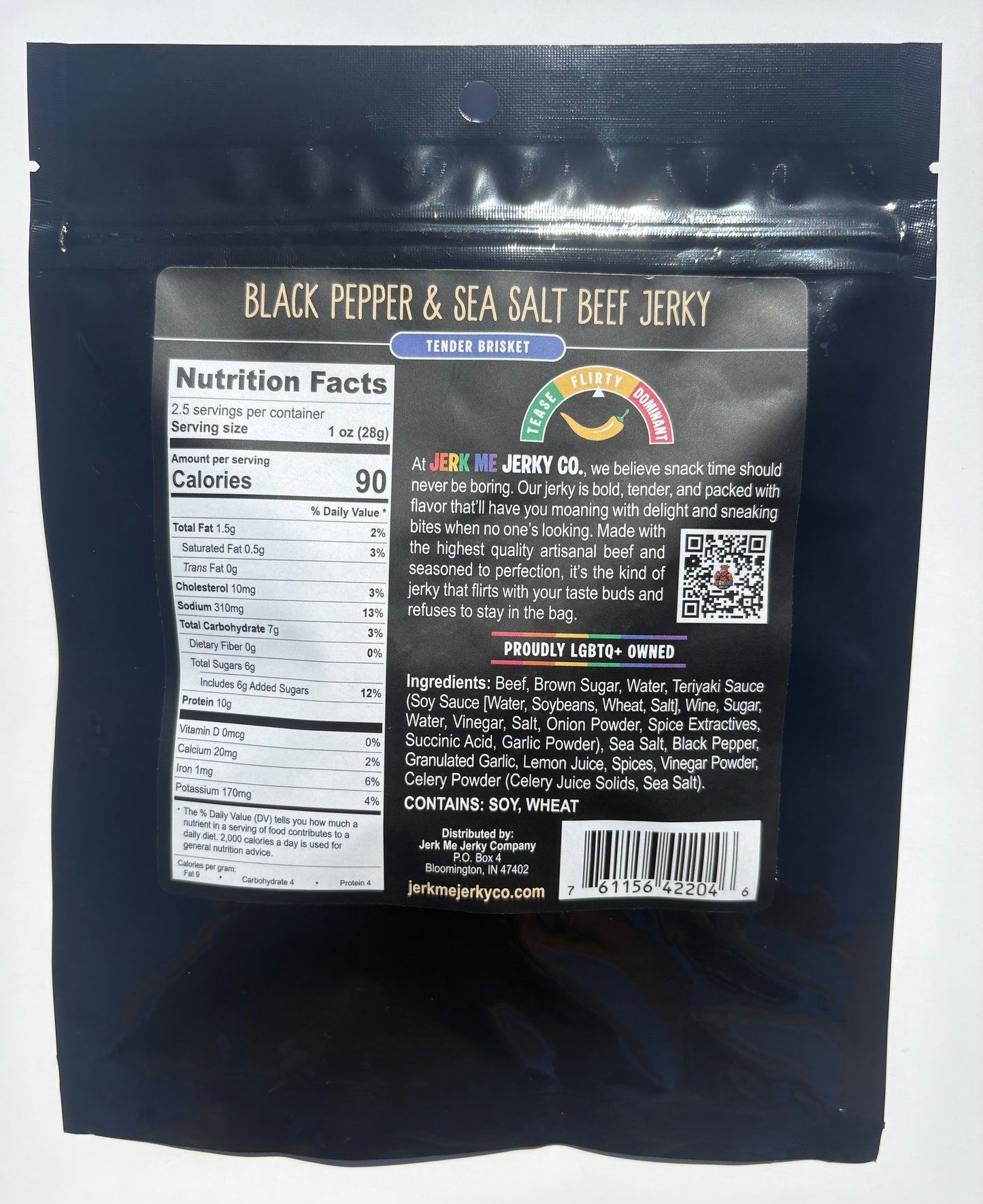 Black Pepper & Sea Salt Tender Brisket Beef Jerky