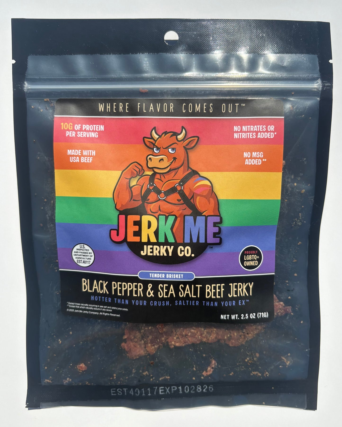 Black Pepper & Sea Salt Tender Brisket Beef Jerky